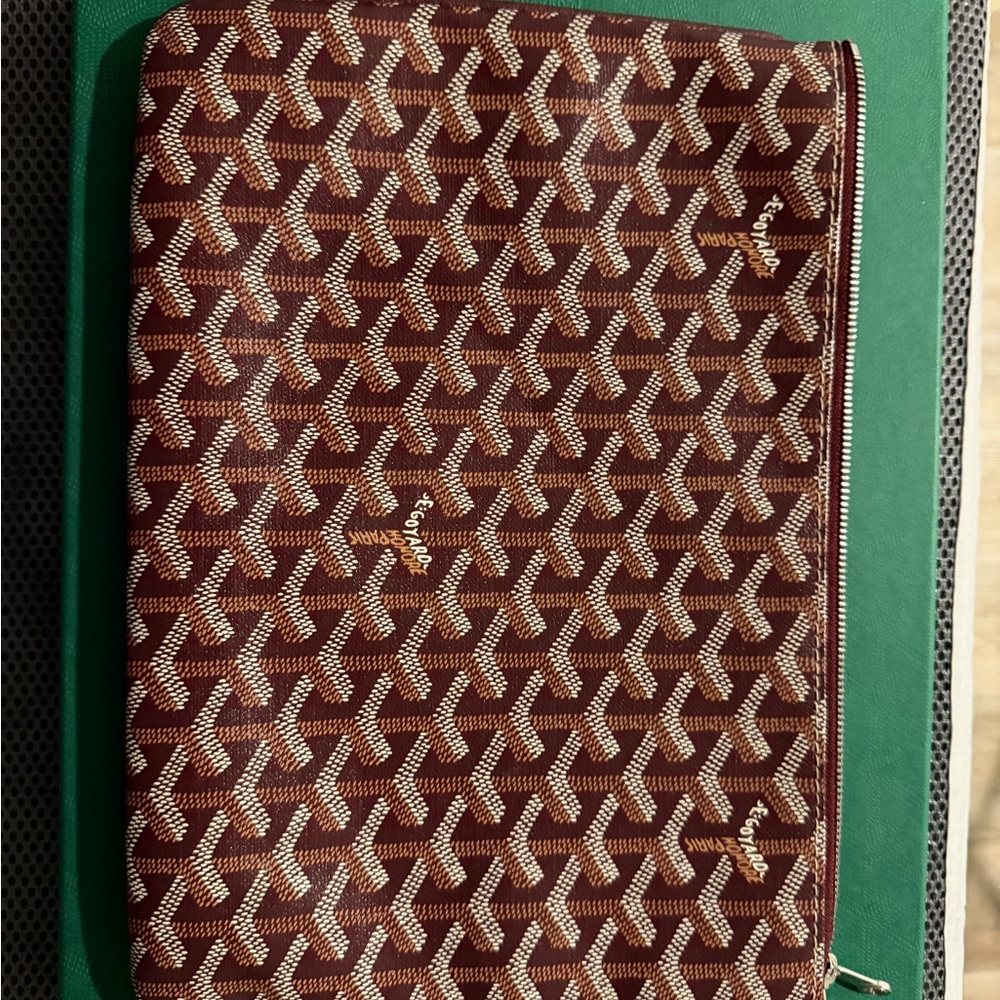 Goyard Burgundy Senat Clutch